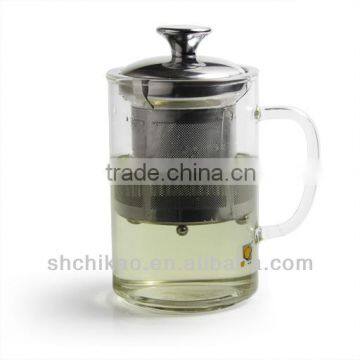 transpanrent borosilicate glass mug