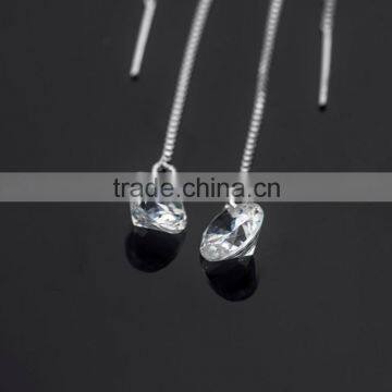 Big Imitation Diamond Fashion Earring Jewellery Long Cartilage Earrings Fashionable Imitation Jewelry for Women Daily Wear photo-3