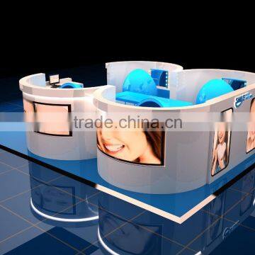 teeth whitening Kiosk for sale teeth whitening shop furniture with Led light