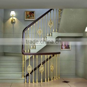 ornamental elegant wrought iron stair handrail