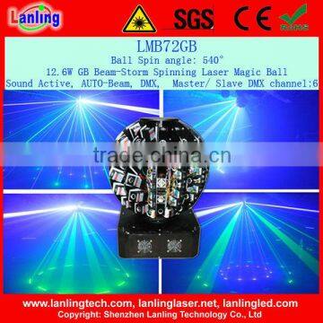 12.6w colorful magic ball laser light