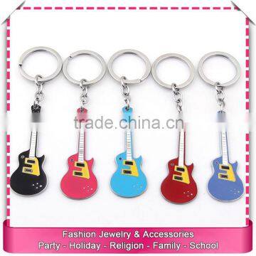 New types of guitar keychain, low price mini guitar keychain