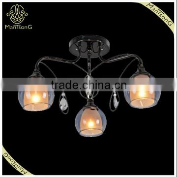 Cheap Price Glass Lampshade Ceiling Light Fixture, Ceiling Light with Crystal Accessories