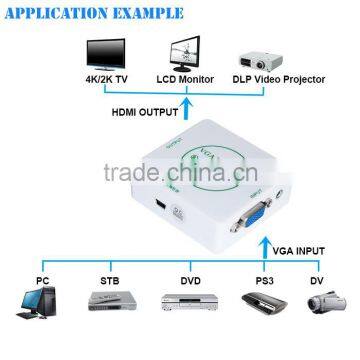 1080P Audio Synchronization With Video Converter Box VGA TO HDMI Converter photo-3