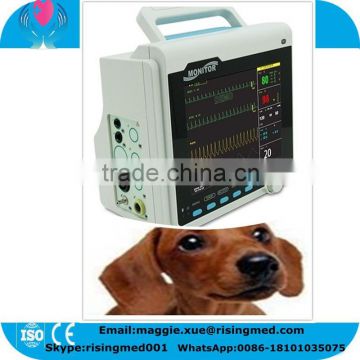 Animal Use Multi parameter Veterinary Patient Monitor for Vet Pet Built-in rechargeable battery with thermal printer