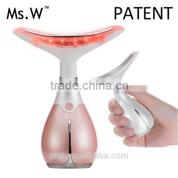 Vibrated face beauty neck care ultrasonic machine-neck wrinkle remover massager