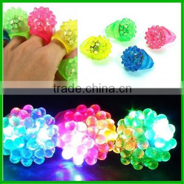 Cheap custom mini new party led finger ring flashing led light