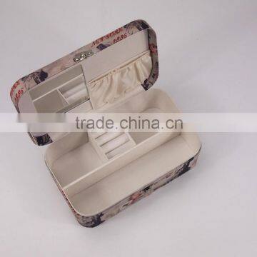 Vintage Retro Marilyn Monroe Fabric Velvet Jewelry Box With Lock