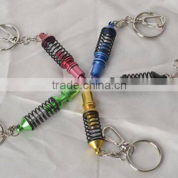 Wholesale metal key chains/ Coilover Keychains, Auto Part Model Automotive Accessories Shock Absorber Keychain Keyring