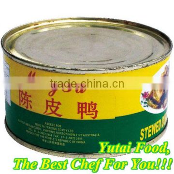 Wholesale Halal Good Taste Food Canned Stewed Duck with Orange Peel