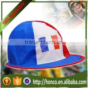 French foodball fans Nylon/polyester fans hat/fans cap