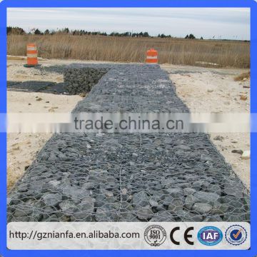 Thailand 2mx1mx0.5m/2mx1mx0.3m.60x80mesh hole galvanized gabion box (Guangzhou Factory)