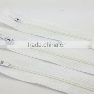 10pcs Nylon coil zippers tailor sewer 9 inch crafter white