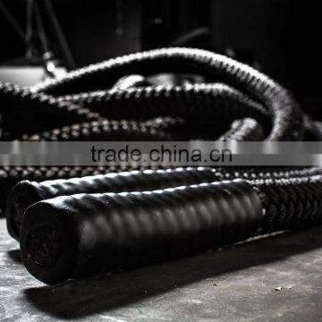 crossfit MMA battle rope power training rope polyester braided rope