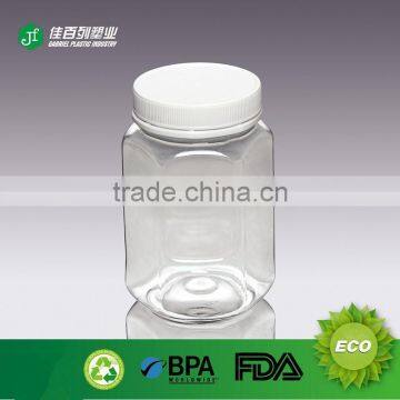 FD-3 Cixi Gabriel PET Food Packing Protective Lid Hexagon Clear Plastic Bottle Suppliers