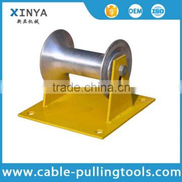 Steel plate supported flat cable ground roller,cable puller