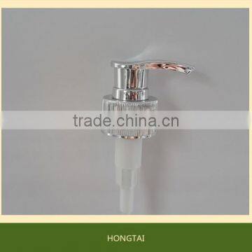 Custom Lotion Dispenser Pump/plastic Lotion Pump With Bright Silver