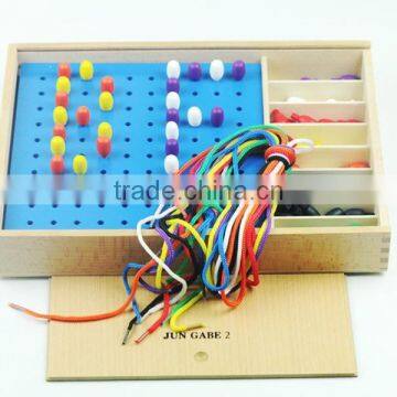 Kingdergarten Wooden Education Toy Froebel Jun Gabe2 Teaching AIDS Early Learning Tool Colorful Beads photo-2