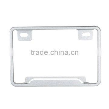 Motorcycle Silver Aluminum License Plate Frame For SUZUKI HONDA KAWASAKI DUCATI