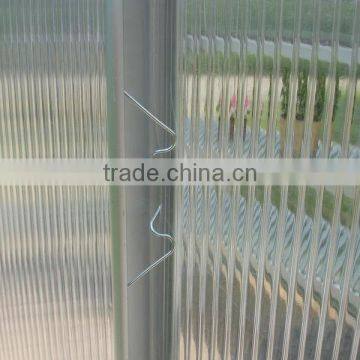 Anodized Aluminium Frame Polycarbonate GreenhouseHX75114-1 photo-5
