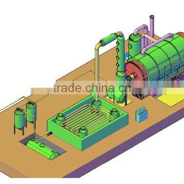 2016 New Style 10ton Plastic to Diesel Refinery Plant Saving Fuel photo-2
