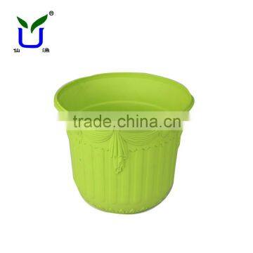 Facory hot sale round colorful small plastic flower pot