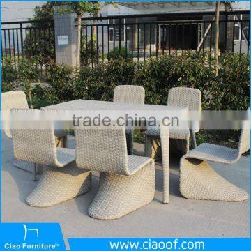 China Big Factory Sale Garden Dining Set Wicker Furniture Aluminum Furniture For Sell photo-3