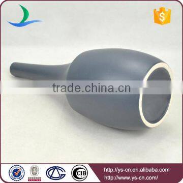 Ceramic Matt Black Large Decoration Vase photo-4