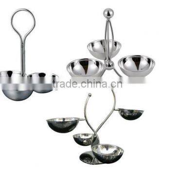 Stainless Steel Candy Nut Stand Serving Bowl Serveware With Handle photo-2