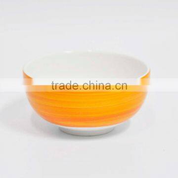 Baby feeding ceramic food bowl with colorful painting