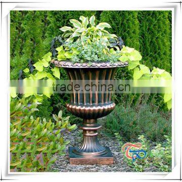 Popular fiberglass roman style flower pots planters garden