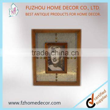 Antique Wood Photo Frame Metal Photo Frame photo-3