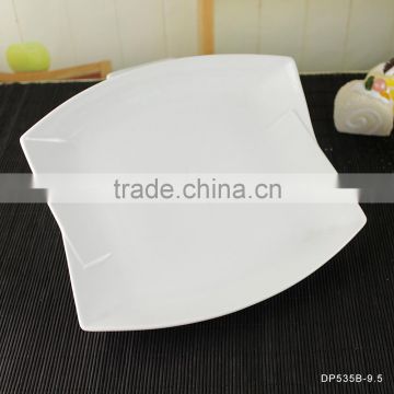 Promotion cheap nice white ceramic plates