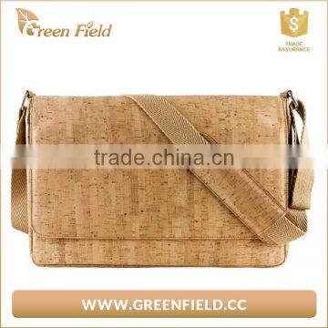 New product nature cork shoulder laptop bag