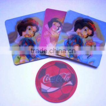 promotional 3D lenticular coaster