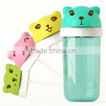 Supply fashion Creative personality cartoon straw cup / Student cup