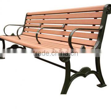 Cast Iron Legs Outdoor Wooden Bench photo-2
