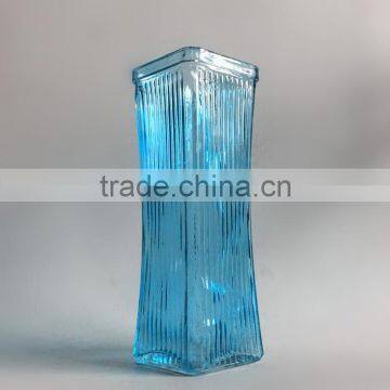 Wholesale Vertical Stripes Multicolor Glass Vase/glassware photo-3