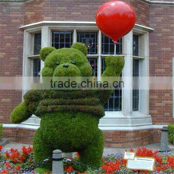 2017 hot sale manufacturer artificial grass animal topiary bear