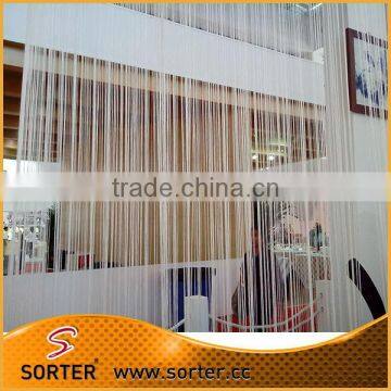 Decorative White Polyester String Curtain Vertical Blinds for Divider photo-4