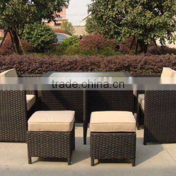 9pcs wicker garden furniture