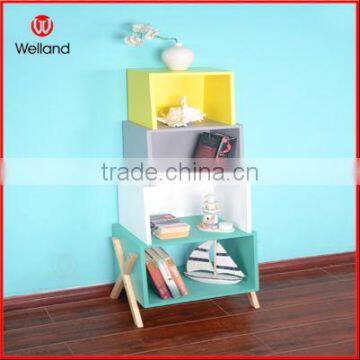 Wood flooring color bookcase