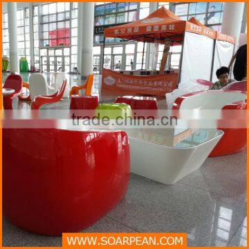 China Luxury Sofas Fiberglass Living Room Chair Sets photo-3