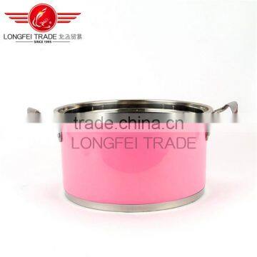 Hot Selling 5pcs Colorized European Stainless Steel Soup Pot Kitchen Cookware photo-2