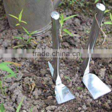 Best Sale High Grade Stainless Steel Mini Anti Slip Handle All Steel Farming Hoe photo-2