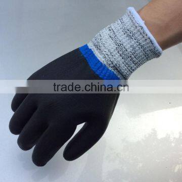 NMSAFETY nitrile dipped anti-cut oil-resistant working gloves