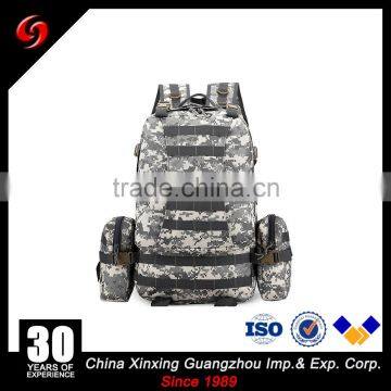 China Xinxing 40L High Quality Army Military Travel Camouflage Outdoor Nylon Big Capacity Backpack With Camera Bag photo-3