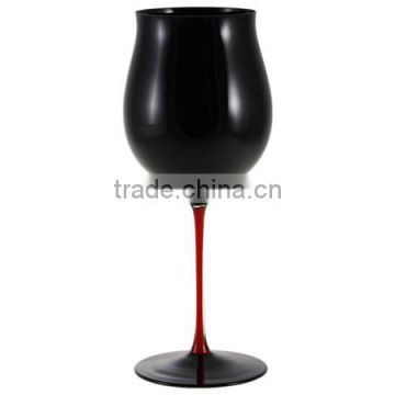 free lead black champagne glass