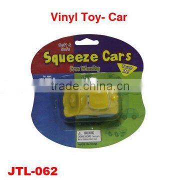 Mini squeeze plastic car toy