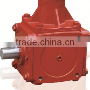 Right angle gearbox for rotary tiller transmission